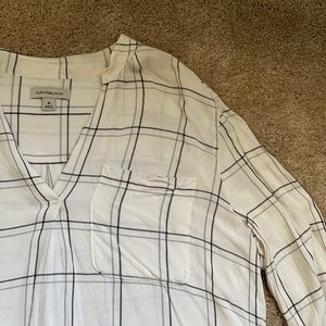 Calvin Klein Plaid Top